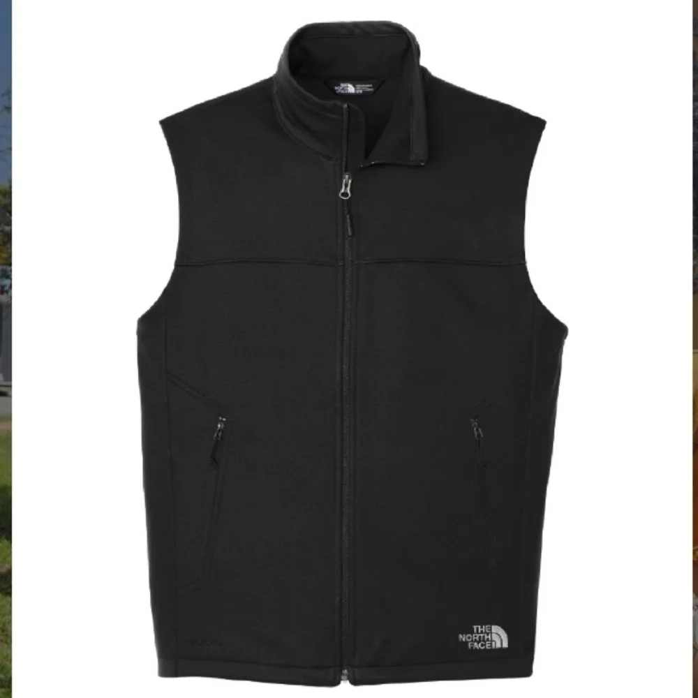 The North Face (Sz XL) Men's Black Ridgeline Soft Shell Front & Pocket Zip Vest